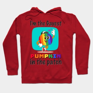 I'm the gayest pumpkin in the patch Halloween Pride LGBTQ+ Hoodie